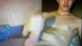 smooth turkish guy wanking huge thick cock on cam