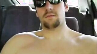 Horny Verbal Dude Jerks Off & Cums in Car