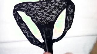 Huge Load of Cum on Dirty Panties (18+ Amateur Video)