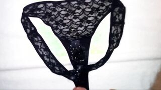 Huge Load of Cum on Dirty Panties (18+ Amateur Video)