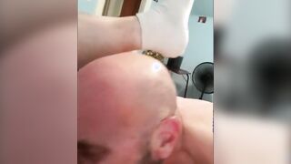 Daddy's Blowjob Practice with Amateur Bear Couple