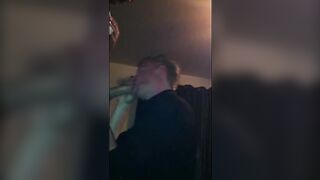 Big Cock Amateur Takes a Deep Throat Challenge