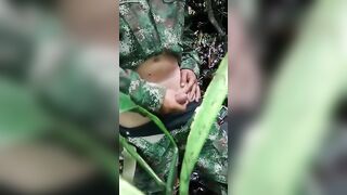 Soldier Beats Off Outdoors - Amateur Latin Military Handjob5555