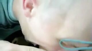 Amateur Dude Sucks Cock and Gets a Mouthful of Cum