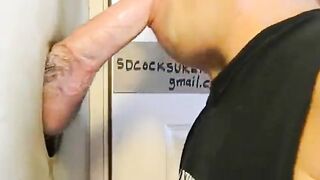 Gloryhole Amateur Takes on a Big Cock