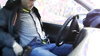 Wanking in the Car