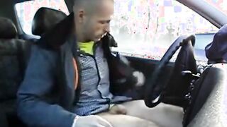 Wanking in the Car