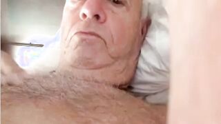 Grandpa Stroking on Cam