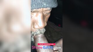 Homeless Guy Sucks Amateur Cock