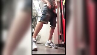 Outdoor Handjob by a Daring Twink on a Train