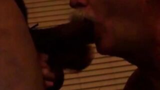 Deep Throating a Big Black Cock