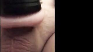 Pulsating Fleshlight Creampie with Dripping Cum