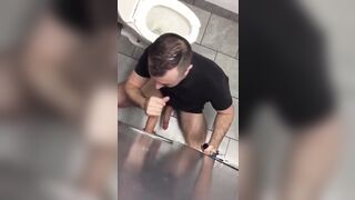 Glory Hole Hunk Blowjob