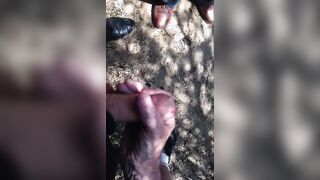 Old Men Wank Young Cock Outdoors