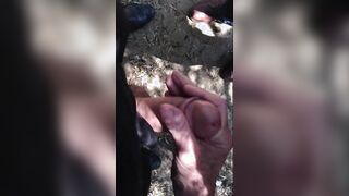 Old Men Wank Young Cock Outdoors