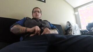 Fat Cock Daddy Masturbating