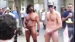 Public Masturbators: Outdoor Hunk Action