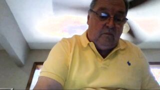 Grandpa Stroking on Webcam