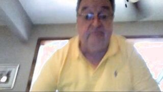 Grandpa Stroking on Webcam