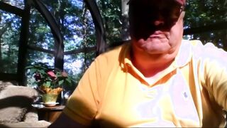 Grandpa Stroking on Webcam