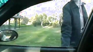 Twink Blows in Car and Gets a Facial