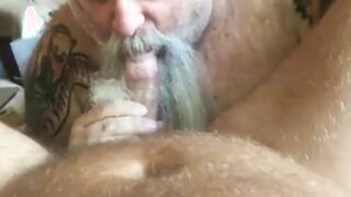 Daddy Bear Sucks Cock