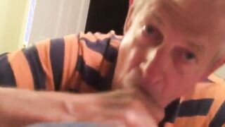 Daddy's Cock Sucking Adventure - Amateur Blowjob