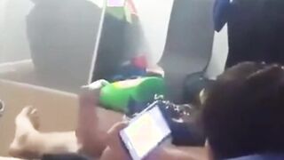 Asian Twink Cums While Watching Porn